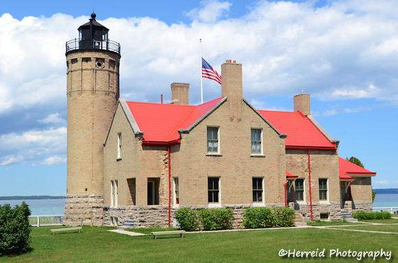 Old Mackinac Point Lighthouse on Lake Huron