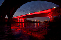 35W Bridge in Red